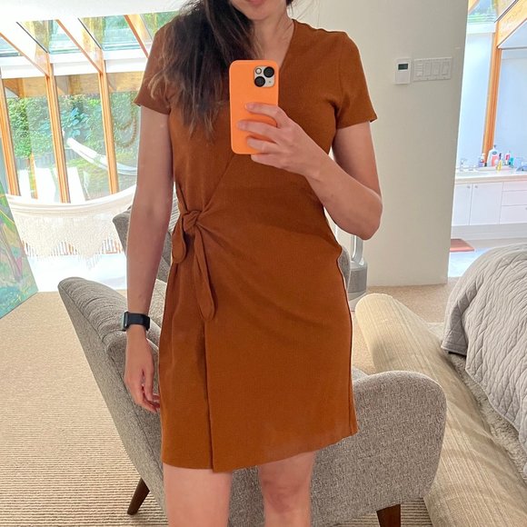 Madewell Texture & Thread Short-Sleeve Side-Tie Dress - Picture 3 of 4